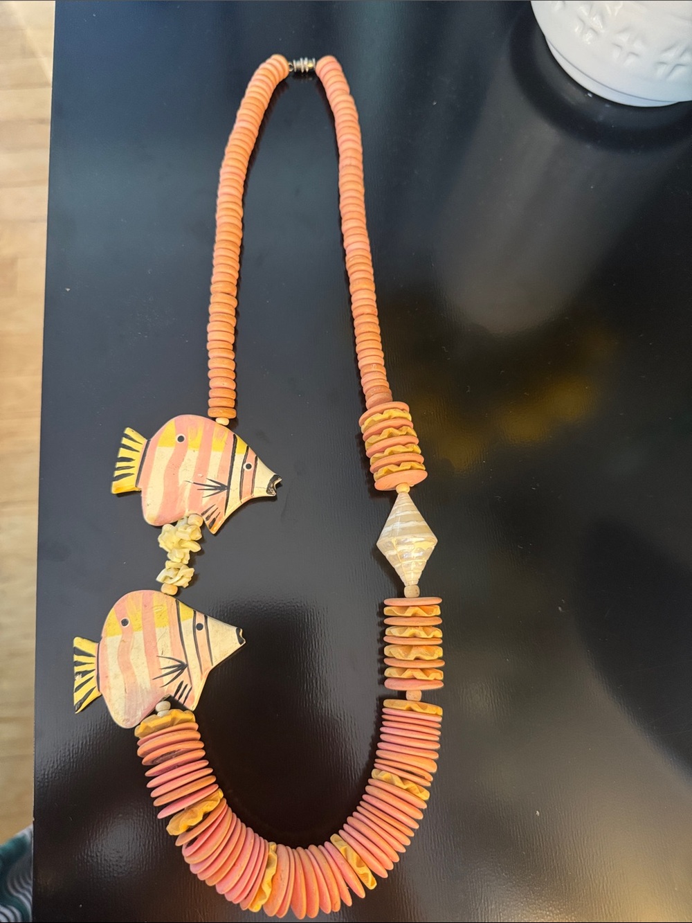 🐠 VINTAGE COASTAL 🐠
FISH & SHELL
ARTISAN NECKLACE